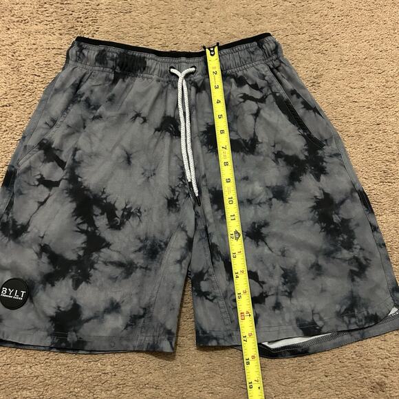 BYLT Premium Basics Mens Med Active Training Shorts Drawstring Lined Cloud Dye - Picture 2 of 7